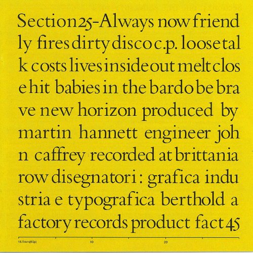 Always Now / Section 25